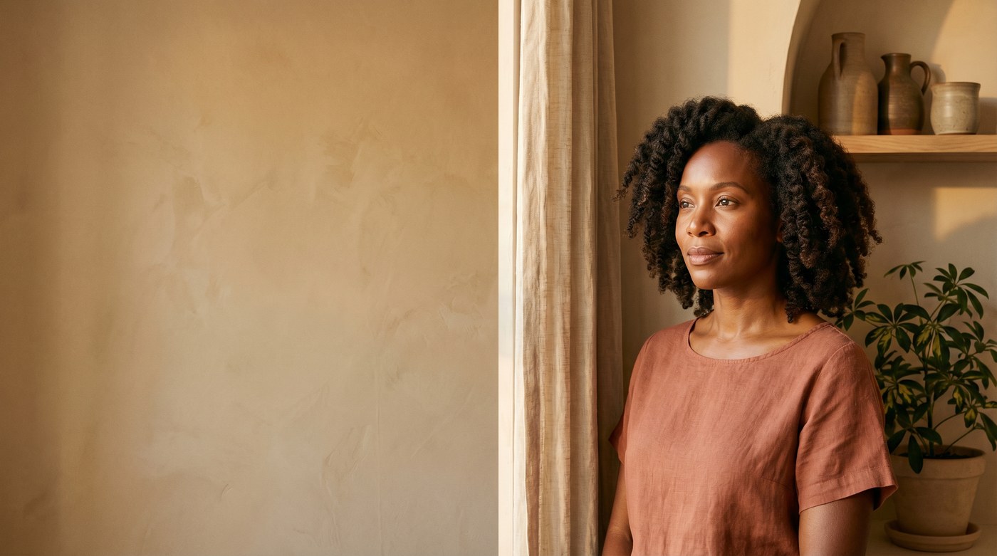 A confident woman in her 30s navigating her GLP-1 journey with clarity and strength